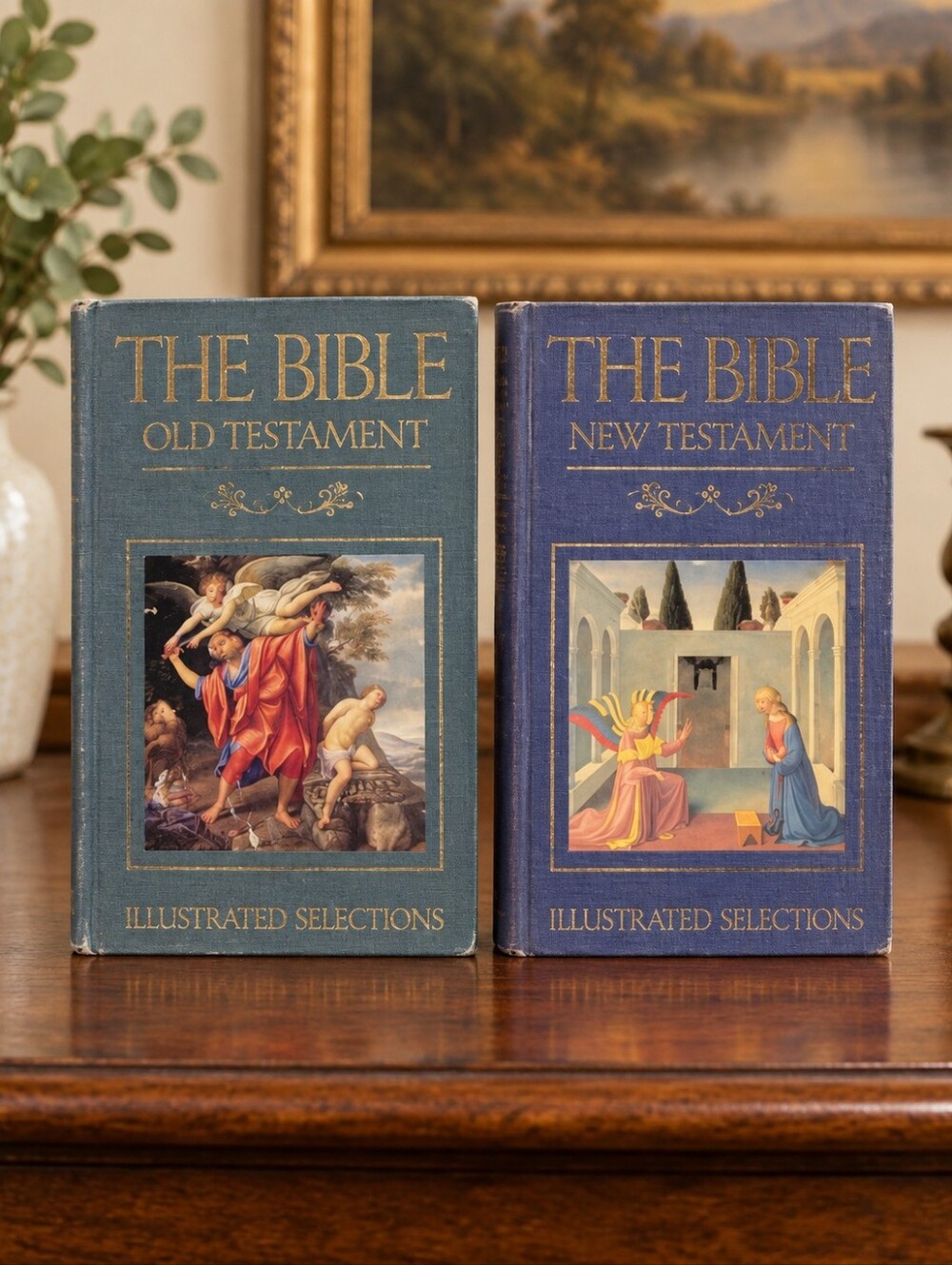 Bible Old & New Testament Illustrated 2 Vol Set 1994 1995 First American Ed